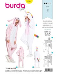 Burda patroon 2351 maat 32 t/m 50