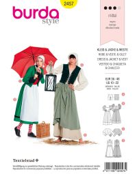 Burda patroon 2457 maat 36 t/m 48