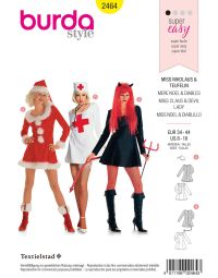 Burda patroon 2464 maat 34 t/m 44