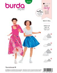 Burda patroon 2518 maat 34 t/m 40