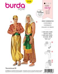 Burda patroon 2526 maat 34 t/m 48