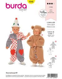 Burda patroon 4946 maat 68 t/m 98