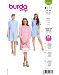 Burda patroon 5804 maat 34 t/m 48