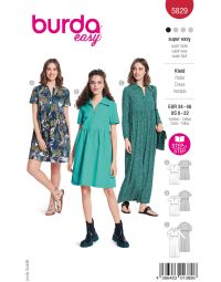 Burda patroon 5829 maat 34 t/m 48