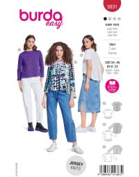 Burda patroon 5831 maat 34 t/m 48