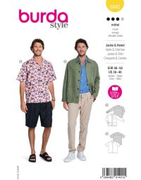 Burda Style Patroon 5842 Overhemd voor heren