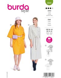 Burda patroon 5845 maat 36 t/m 46