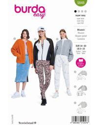 Burda patroon 5848 maat 34 t/m 48