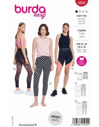Burda patroon 5850 maat 34 t/m 48