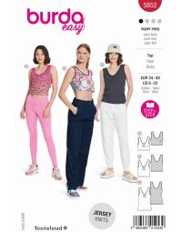 Burda patroon 5852 maat 34 t/m 48