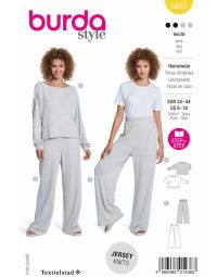 Burda patroon 5853 maat 140 t/m 44