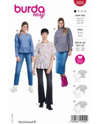 Burda patroon 5856 maat 34 t/m 48