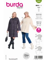 Burda patroon 5866 maat 44 t/m 54