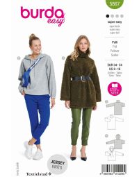 Burda patroon 5867 maat 34 t/m 44