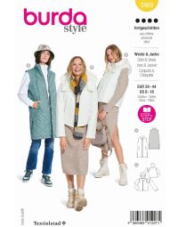 Burda patroon 5869 maat 34 t/m 44