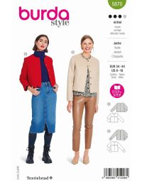Burda patroon 5870 maat 34 t/m 44