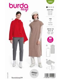 Burda patroon 5880 maat 34 t/m 44