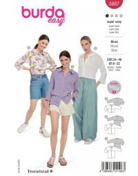 Burda patroon 5887 maat 34 t/m 48