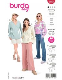 Burda patroon 5892 maat 34 t/m 48