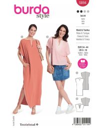 Burda patroon 5894 maat 34 t/m 44