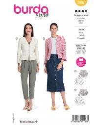 Burda patroon 5897 maat 34 t/m 44