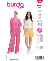 Burda patroon 5898 maat 34 t/m 44