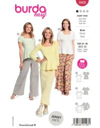 Burda patroon 5908 maat 34 t/m 48