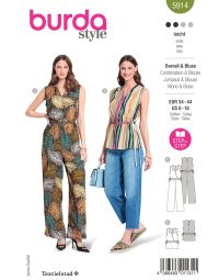 Burda patroon 5914 maat 34 t/m 44