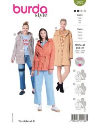 Burda patroon 5923 maat 34 t/m 48