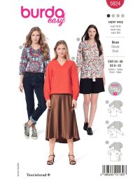 Burda patroon 5924 maat 34 t/m 48