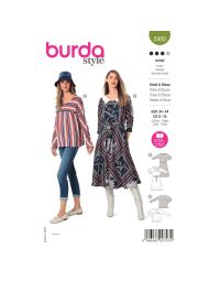 Burda patroon 5980 maat 34 t/m 44