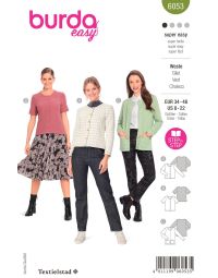 Burda patroon 6053 maat 34 t/m 48
