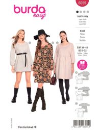 Burda patroon 6055 maat 34 t/m 48
