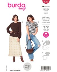 Burda patroon 6059 maat 34 t/m 44