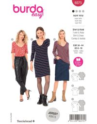 Burda patroon 6075 maat 34 t/m 44
