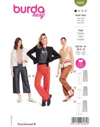Burda patroon 6085 maat 34 t/m 44