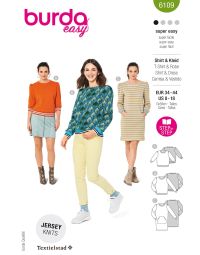Burda patroon 6109 maat 34 t/m 44