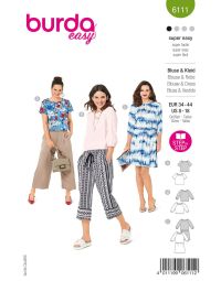 Burda patroon 6111 maat 34 t/m 44