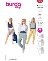 Burda patroon 6124 maat 34 t/m 44