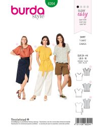 Burda patroon 6204 maat 34 t/m 44