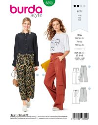 Burda patroon 6250 maat 34 t/m 44