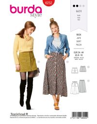 Burda patroon 6252 maat 34 t/m 44