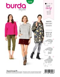 Burda patroon 6296 maat 36 t/m 46