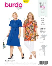 Burda patroon 6305 maat 46 t/m 60