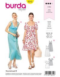 Burda patroon 6312 maat 32 t/m 44