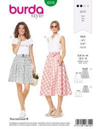 Burda patroon 6319 maat 34 t/m 44