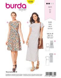 Burda patroon 6339 maat 34 t/m 44