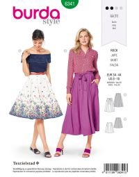 Burda patroon 6341 maat 34 t/m 44