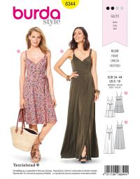 Burda patroon 6344 maat 34 t/m 44