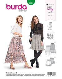 Burda patroon 6357 maat 36 t/m 46